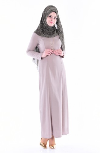 Mink Hijab Dress 1634-02