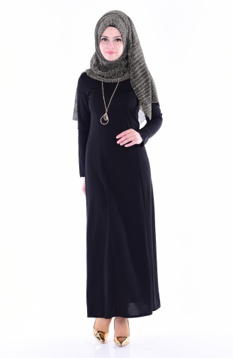 Black Hijab Dress 1634-06
