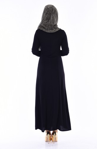 Black Hijab Dress 1634-06