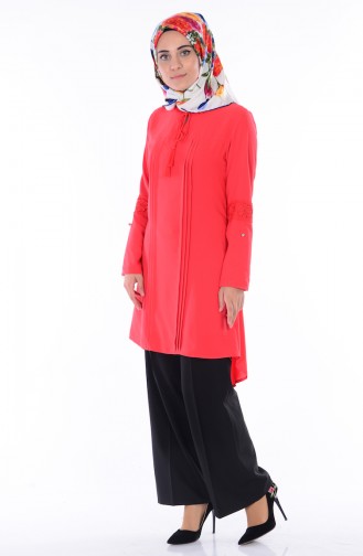 Dantelli Tunik 7806-03 Turuncu 7806-03