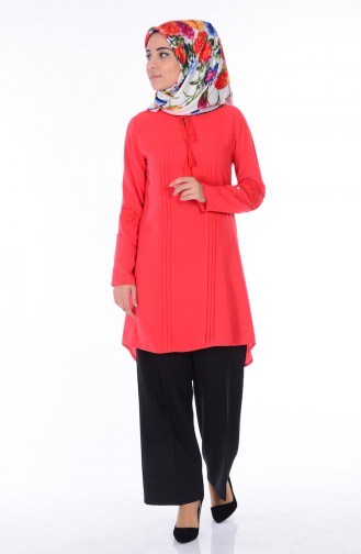 Laced Tunic  7806-03 Orange 7806-03