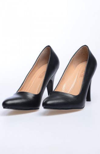 Bayan Topuklu Ayakkabı 50010-03 Siyah