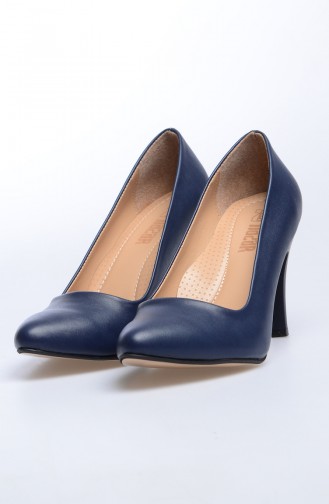 Navy Blue High-Heel Shoes 50010-04