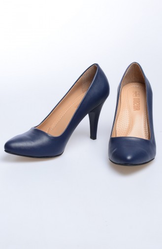 Navy Blue High-Heel Shoes 50010-04