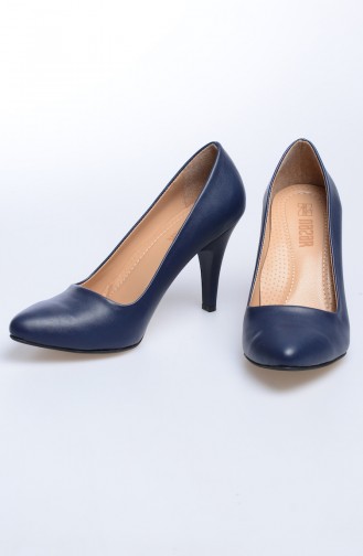 Navy Blue High Heels 50010-04