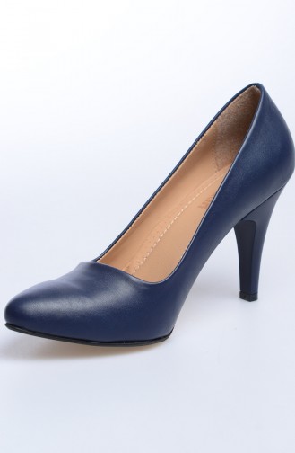 Navy Blue High-Heel Shoes 50010-04