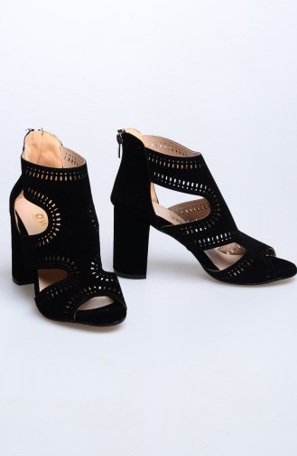 Black High-Heel Shoes 50024-02