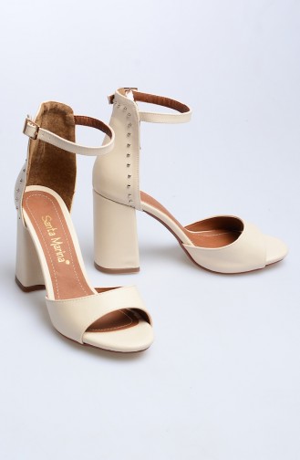 Cream High-Heel Shoes 50025-01