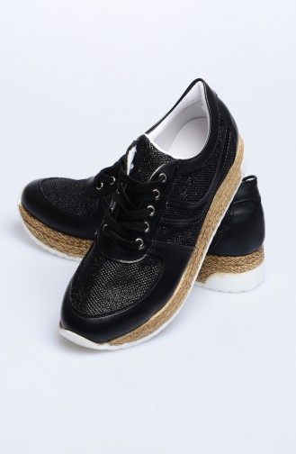 Black Casual Shoes 50007-01