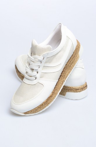 White Casual Shoes 50007-03