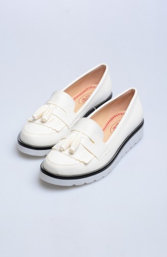 Weiß Tägliche Schuhe 50008-01