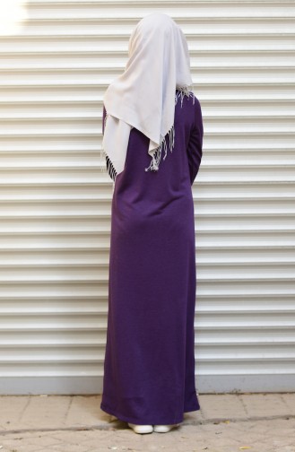 Lila Hijab Kleider 1369-02