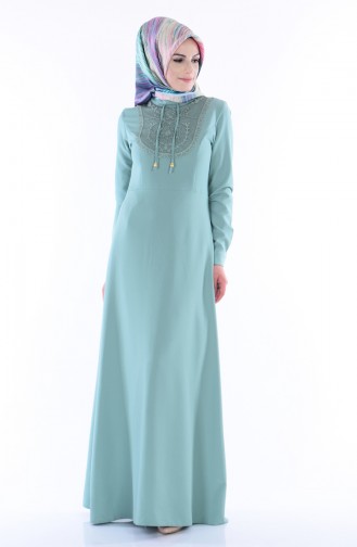 Robe Hijab Vert menthe 81436-05