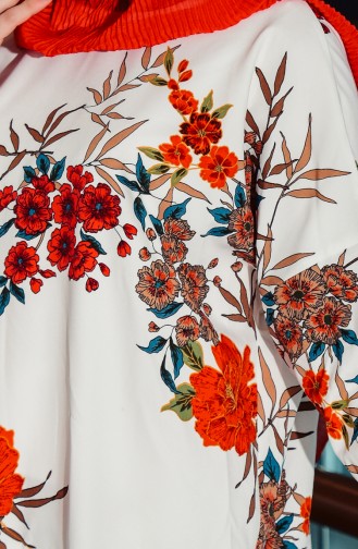 Tunik Pantolon İkili Takım 3005-01 Beyaz