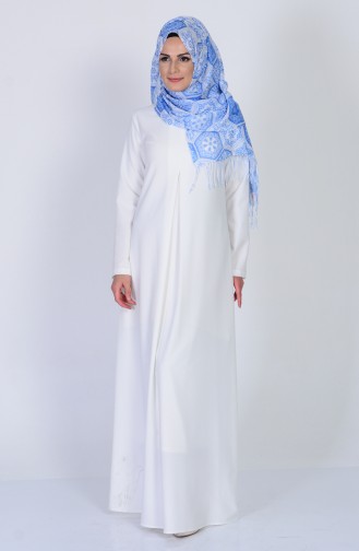 Naturfarbe Hijab Kleider 2821-06