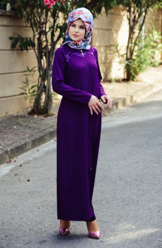 Purple Abaya 2117-07