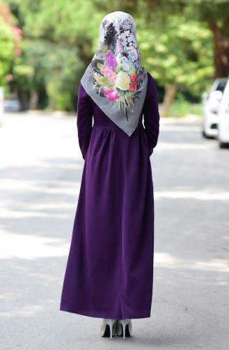 Purple Hijab Dress 60102-04