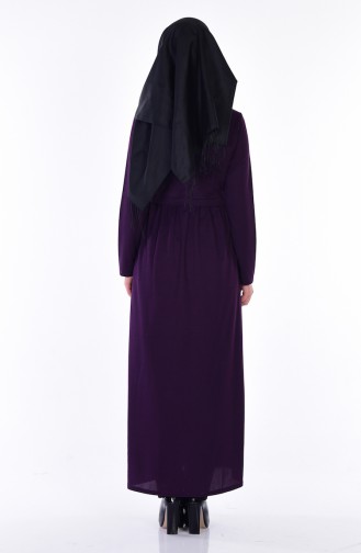 Abaya Fermeture a Glissiere 1901-07 Pourpre 1901-07