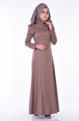 Mink Hijab Dress 7129-05