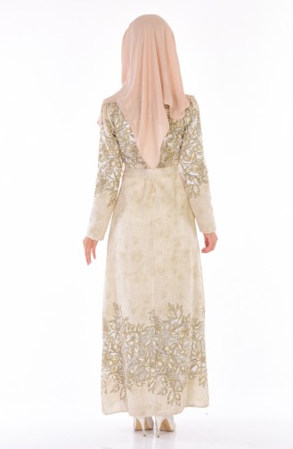 Green Hijab Dress 2038-01
