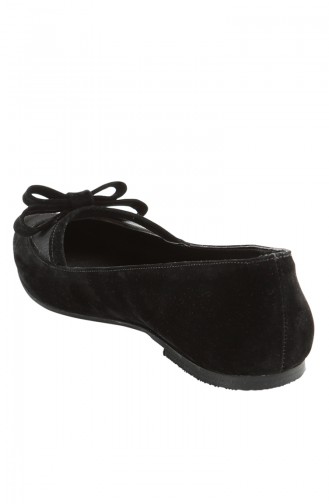 Black Woman Flat Shoe 1110-01