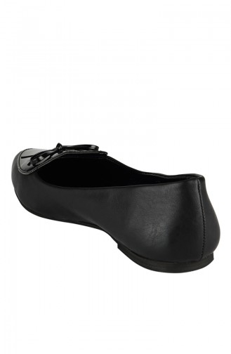 Flat shoe with bowtie 1120-01 Black 1120-01
