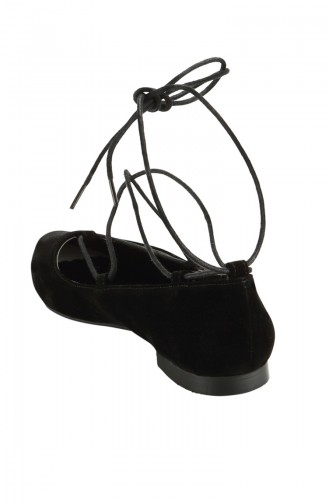 حذاء مسطح أسود 1130-01