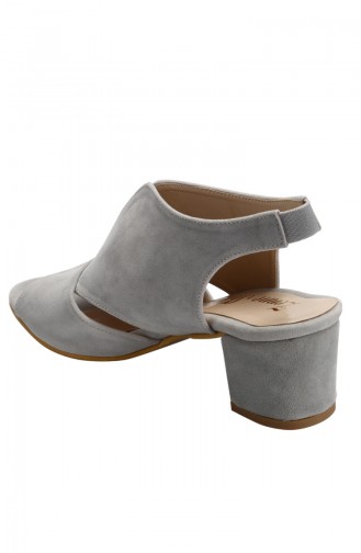 Gray High-Heel Shoes 9015-02