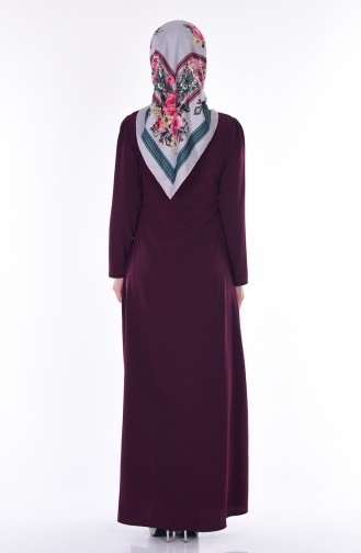Kleid mit Knöpfen 3008-01 Kirsche 3008-01