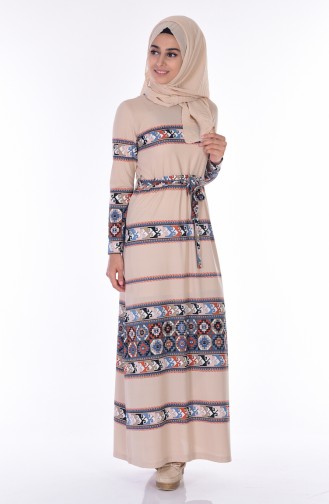 Mink Hijab Dress 4574G-05