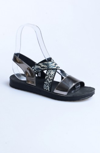 Silver Gray Summer Sandals 50040-01