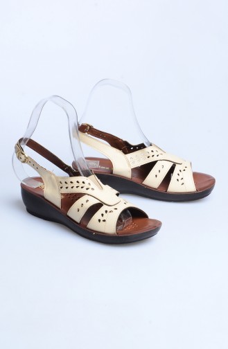 Cream Summer Sandals 50045-01