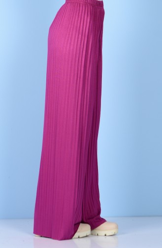 Piliseli Pantolon 3430-03 Fuşya