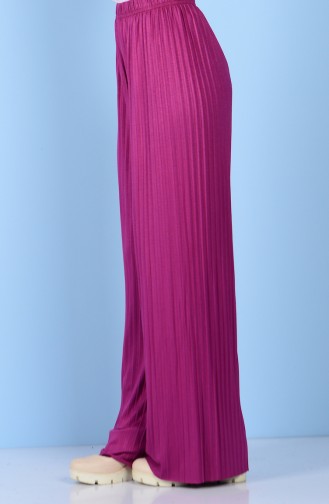 Piliseli Pantolon 3430-03 Fuşya