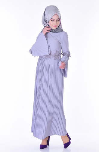 Robe Hijab Gris 4123-06
