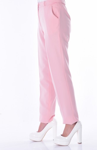 Pantalon Simple avec Poches 5055-03 Rose 5055-03