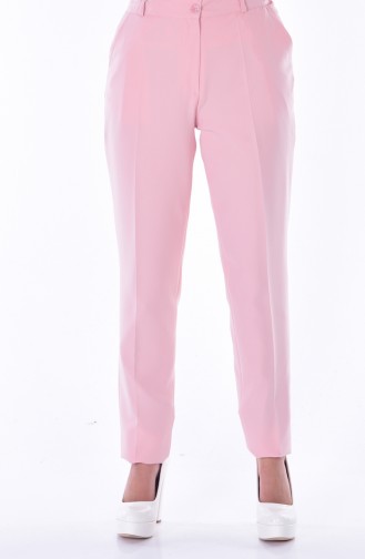 Pantalon Simple avec Poches 5055-03 Rose 5055-03