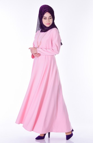 Bislife Asymmetric Dress 4055-28 Powder Pink 4055-28