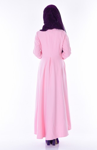 Robe Asymétrique 4055-28 Rose Poudre 4055-28