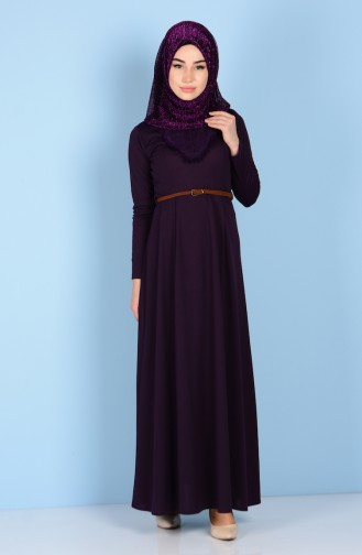 Purple Hijab Dress 5061-02