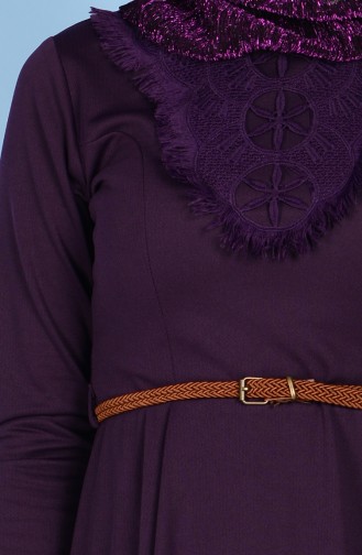 Purple Hijab Dress 5061-02