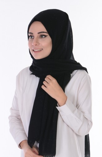 Cotton Şal 50047-14 Siyah