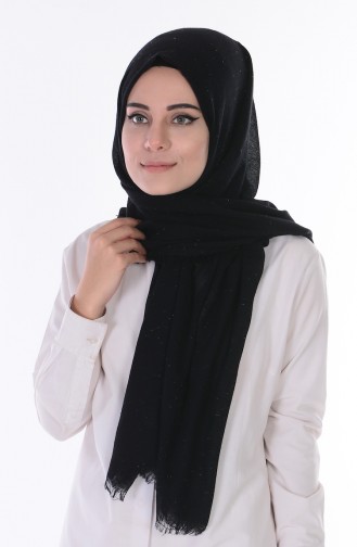 Cotton Şal 50047-14 Siyah