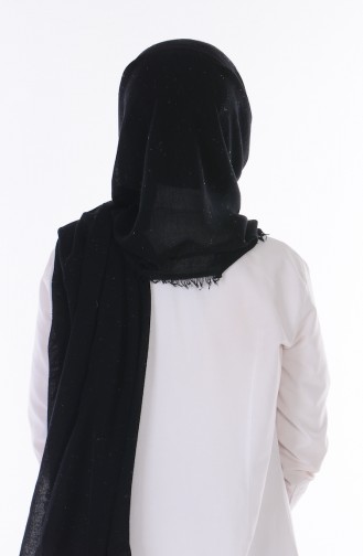 Cotton Şal 50047-14 Siyah