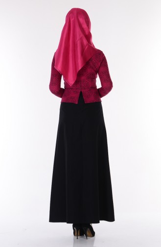 Black Hijab Dress 7131-05