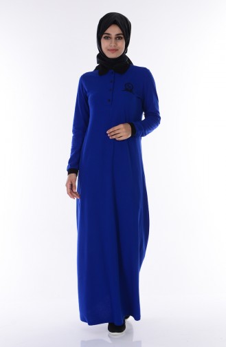 فستان كاجوال بتصميم سادة  2803-14