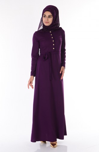 Purple Hijab Dress 1112-05