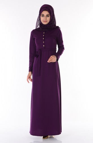 Purple Hijab Dress 1112-05