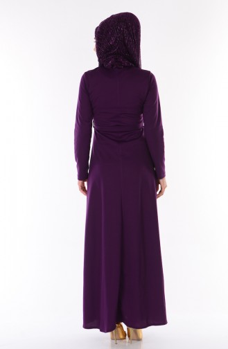 Purple Hijab Dress 1112-05