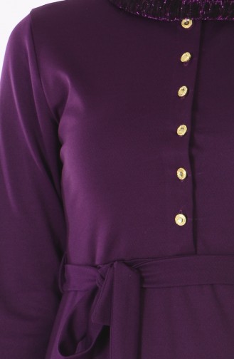Purple Hijab Dress 1112-05
